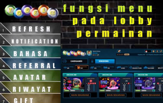 Fungsi Menu pada Lobby Permainan di Tampilan Baru