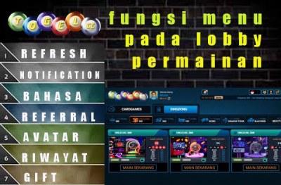 Fungsi Menu pada Lobby Permainan di Tampilan Baru