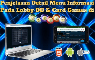 Penjelasan Menu Informasi Pada Lobby DD & Card Games