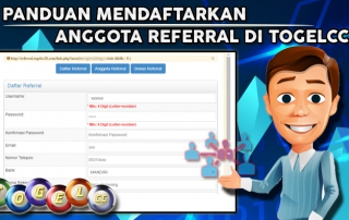 Panduan Mendaftarkan Anggota Referral di Togelcc