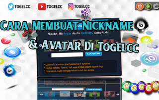 Cara Membuat Nickname dan Avatar Di Togelcc