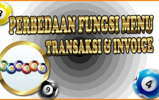 Perbedaan Menu Transaksi & Invoice