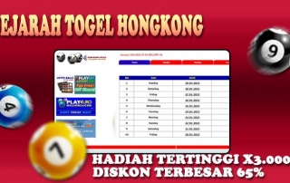 Sejarah Togel Hongkong