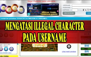 Mengatasi Illegal Character Pada Username