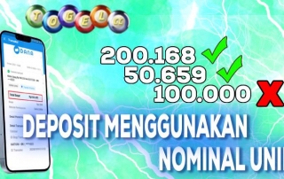 Deposit Menggunakan Nominal Unik