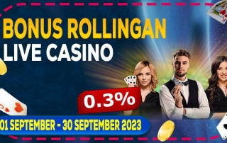 BONUS ROLLINGAN LIVE CASINO PRAGMATIC PLAY