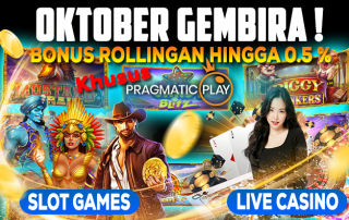 BONUS ROLLINGAN SLOT GAMES & LIVE CASINO PRAGMATIC PLAY