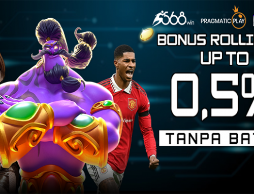 BONUS ROLLINGAN UP TO 0.5 % (SLOT GAMES, LIVE CASINO, CARDGAMES & SPORTSBOOK)