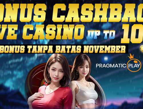 BONUS KEKALAHAN LIVE CASINO PRAGMATIC PLAY UP TO 10% (NOVEMBER)